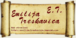 Emilija Treskavica vizit kartica